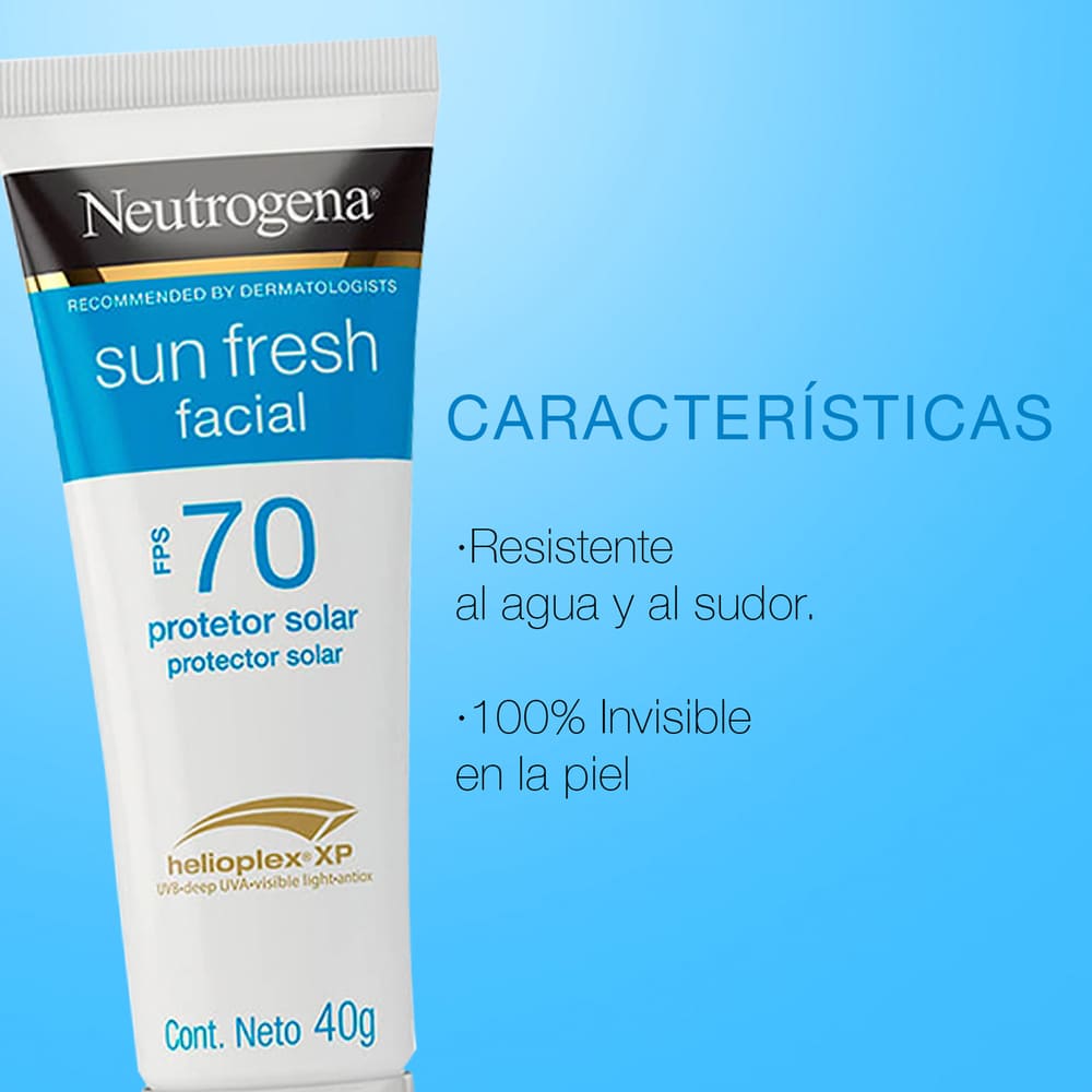 Protector Solar Facial Sunfresh Fps 70 - Neutrogena img #2