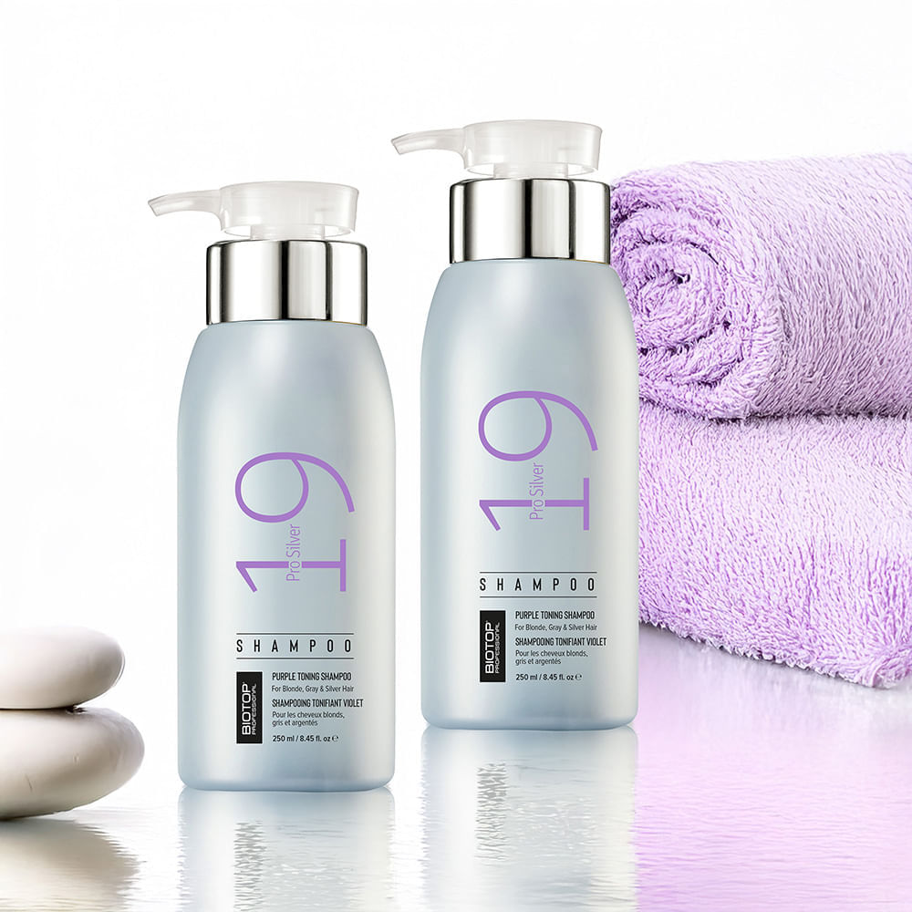 19 Pro Silver Shampoo - Rubios y Canas - Biotop Professional img #2