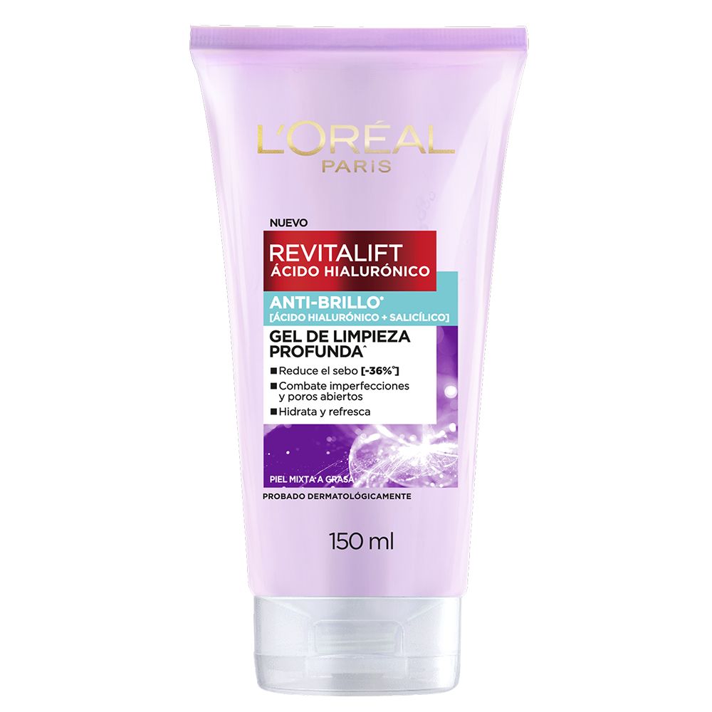 Gel Limpiador Anti oleosidad Ácido Hialurónico - LOréal Paris img #1