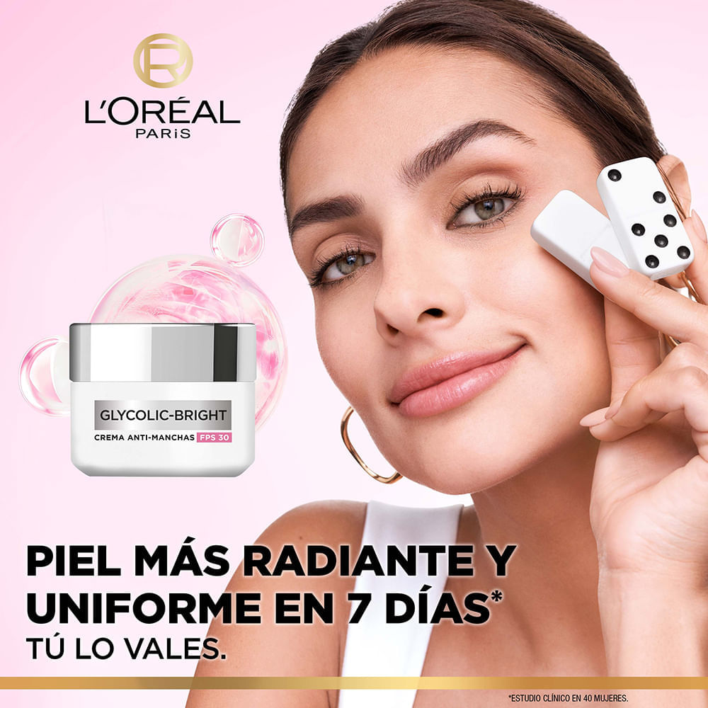 Crema Hidratante Día Antimanchas Glycolic Bright Ácido Glicólico y Niacinamida - LOréal Paris img #5