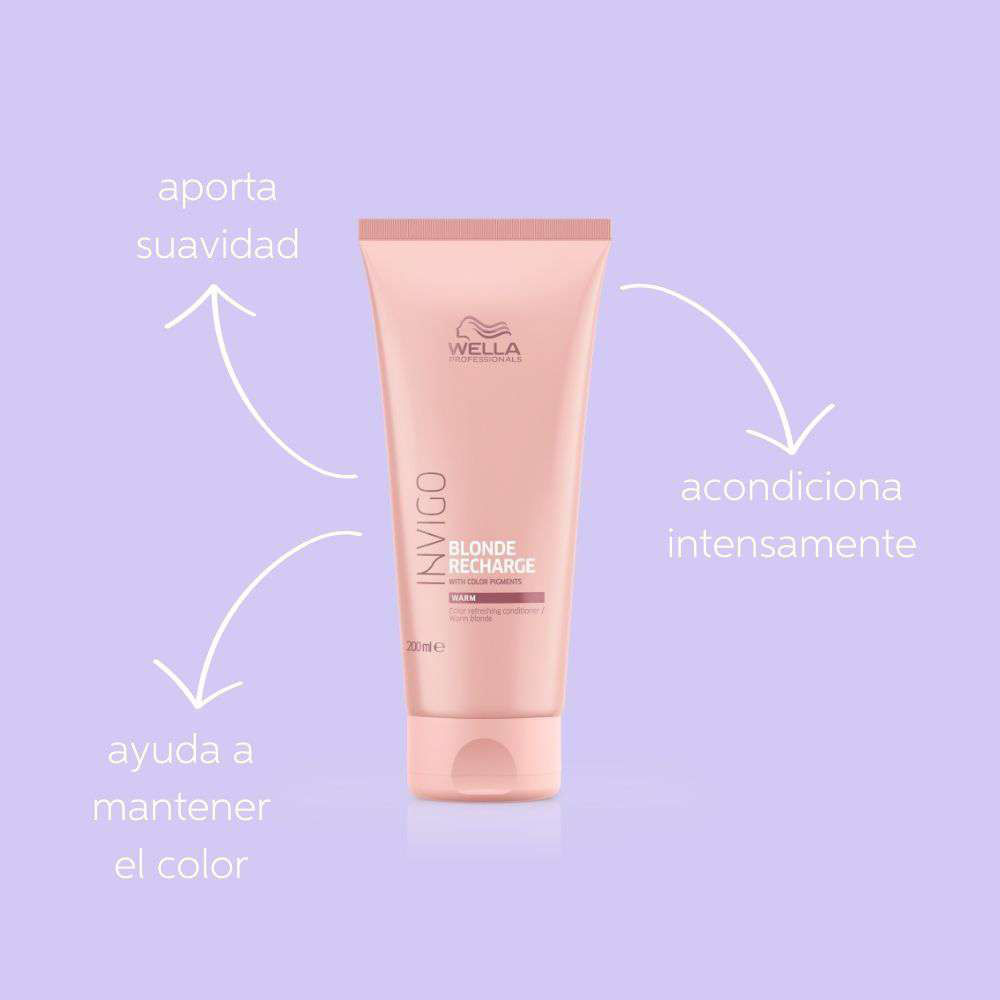 Acondicionador Cabello Rubio Invigo Blonde Recharge - Wella Professionals img #4