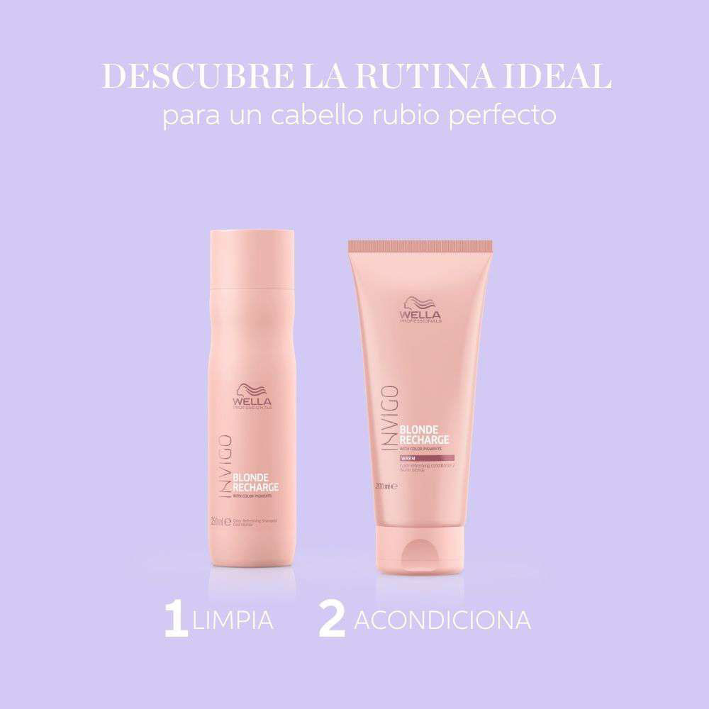 Acondicionador Cabello Rubio Invigo Blonde Recharge - Wella Professionals img #5