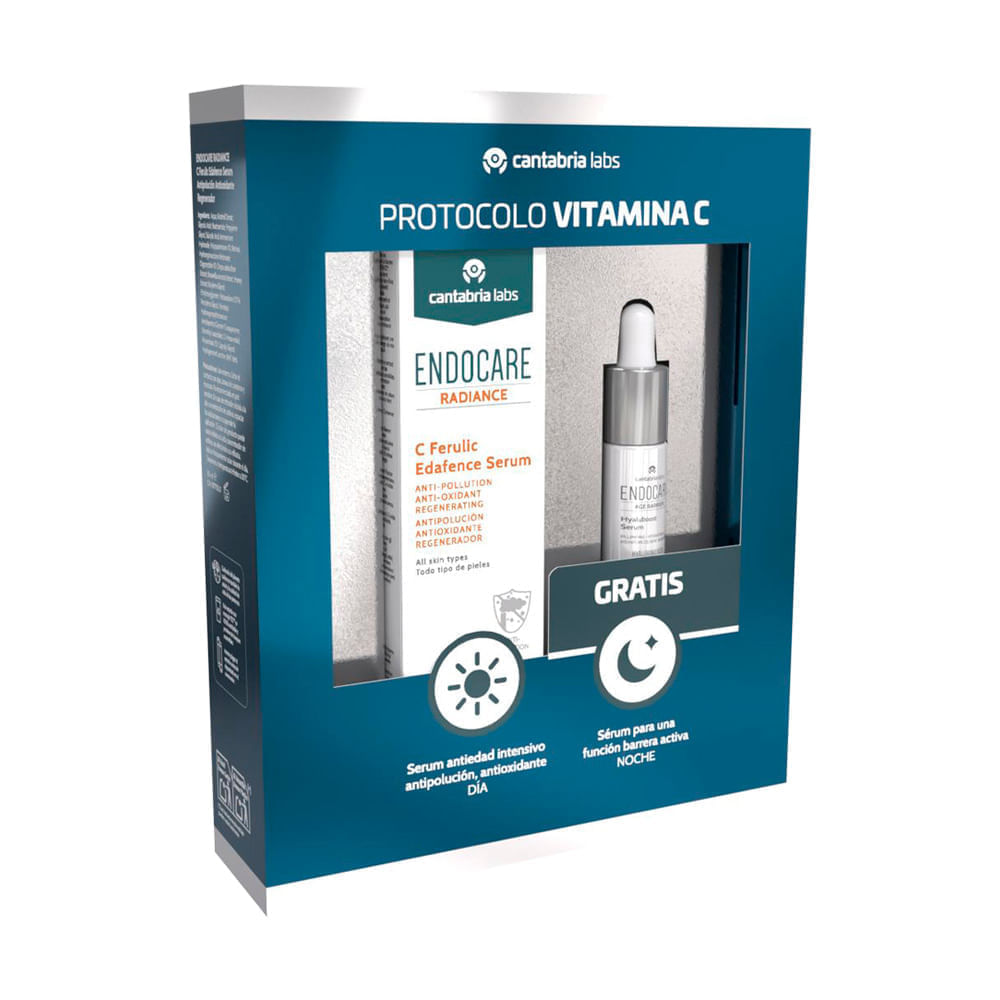 Kit Endocare: Radiance C Ferulic Serum 30 ml + Gratis Age Barrier Hyaluboost Serum 10 ml - Cantabria Labs img #2