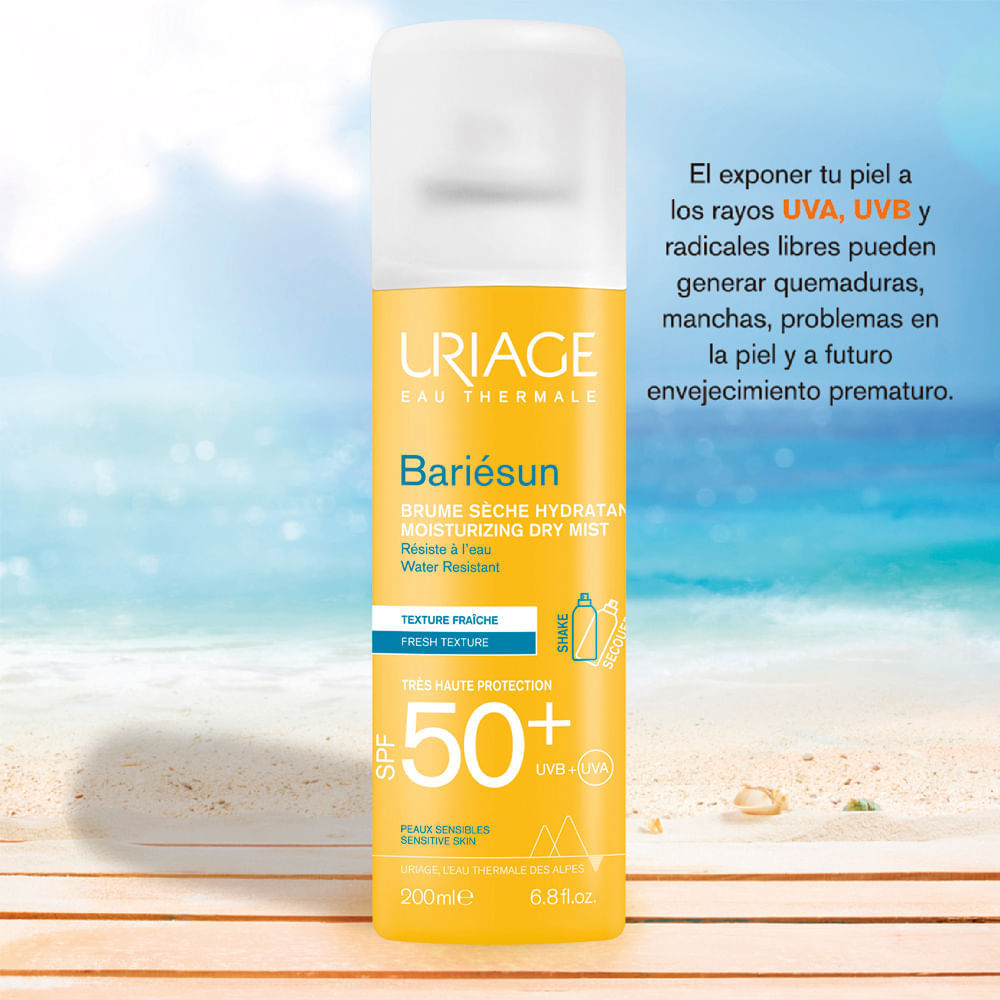 Kit Bariesun Bruma Spray Spf 50 + Gratis Agua Termal Reparadora - Uriage img #2