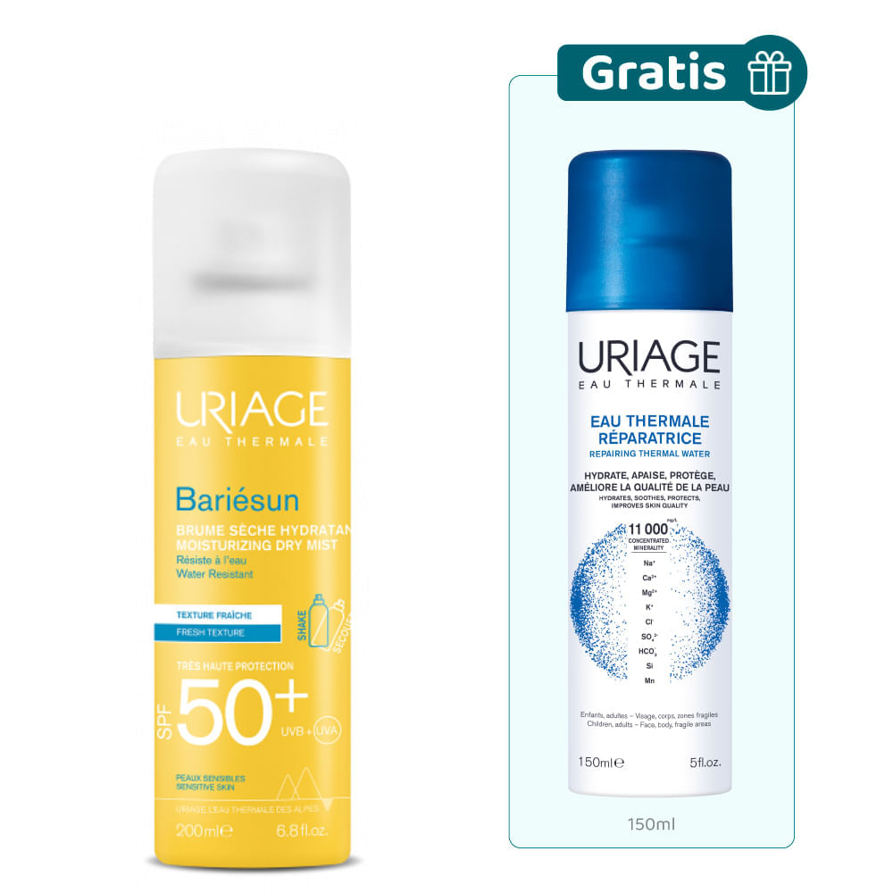 Kit Bariesun Bruma Spray Spf 50 + Gratis Agua Termal Reparadora - Uriage img #1