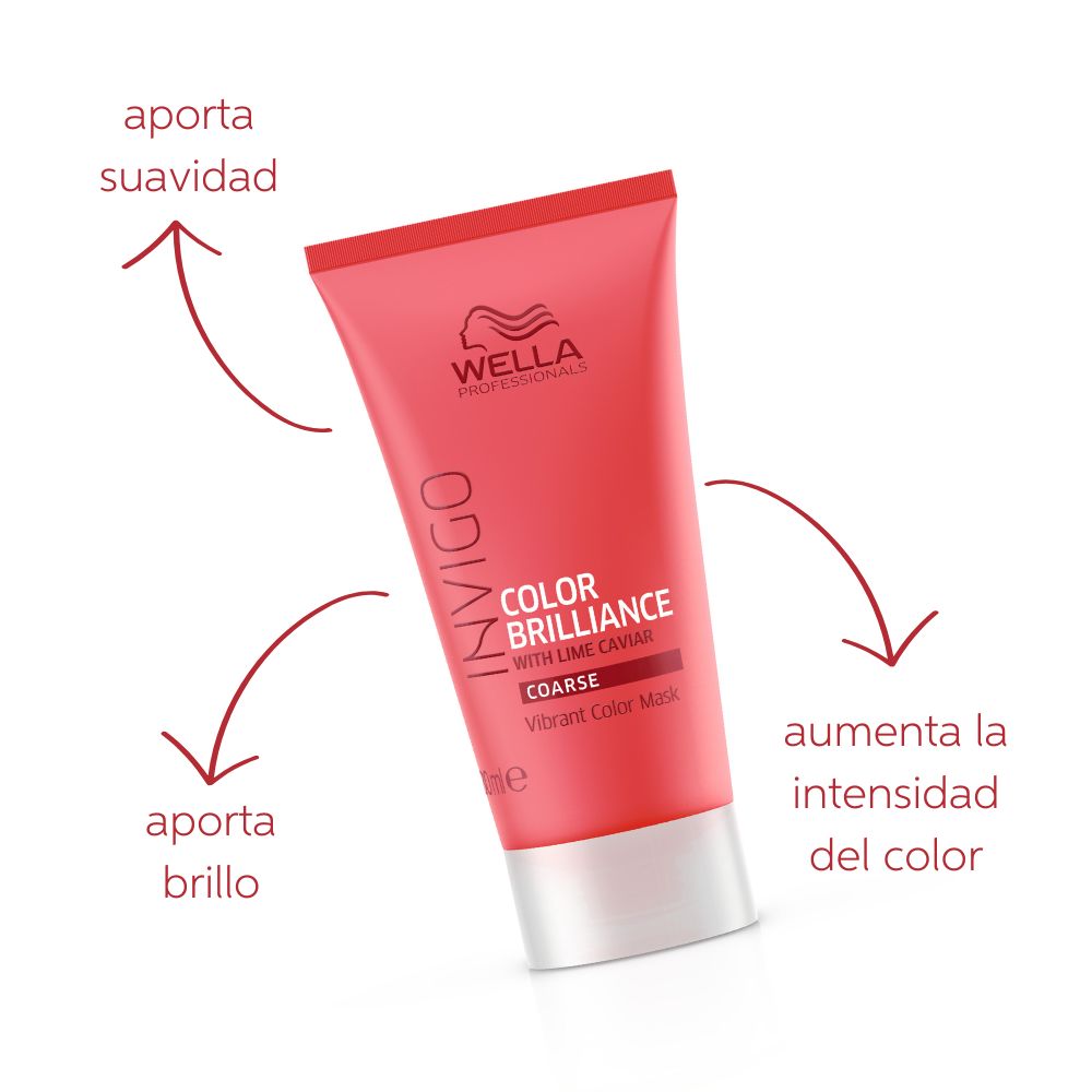 Mini Mascarilla Cuidado Color Invigo Brilliance – Wella Professionals img #3