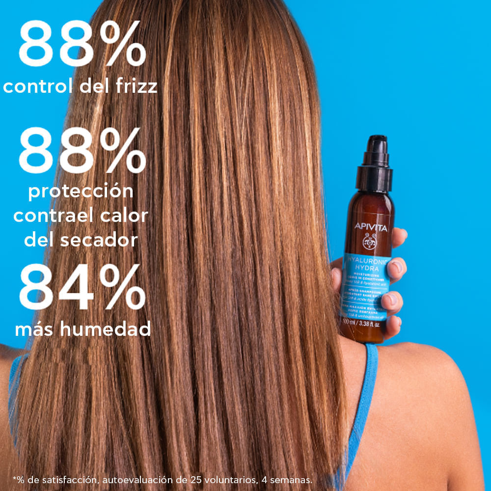 Hyalu Hydra Leave In Conditioner - Apivita 100ml img #3