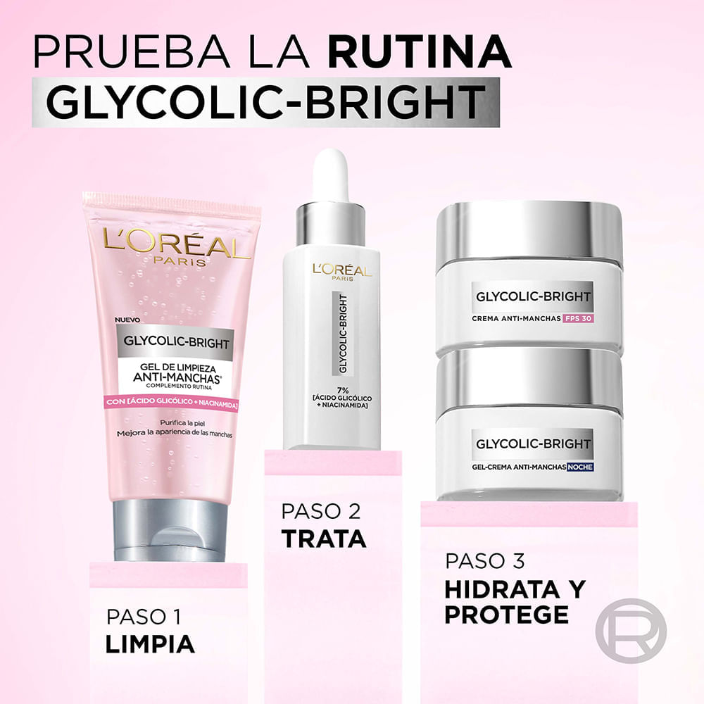 Gel Limpiador Antimanchas Glycolic Bright Ácido Glicólico y Niacinamida - LOréal Paris img #5