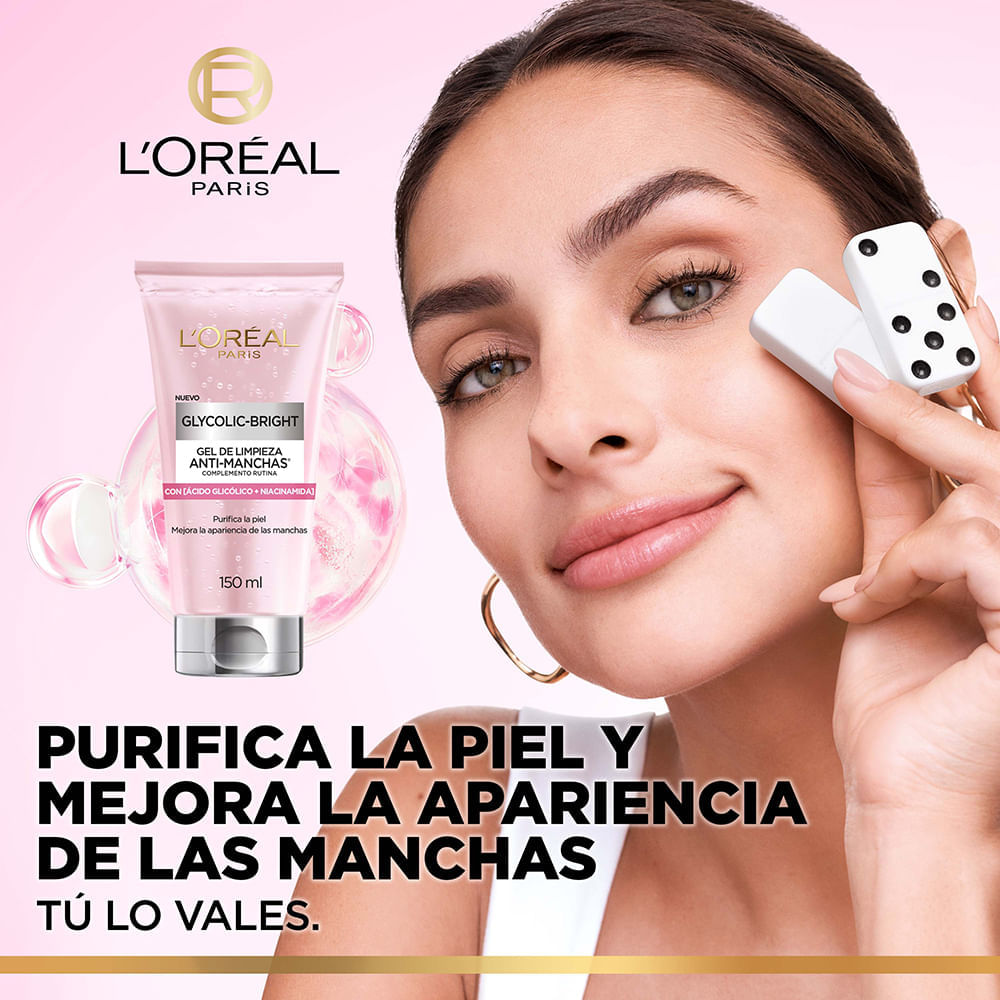 Gel Limpiador Antimanchas Glycolic Bright Ácido Glicólico y Niacinamida - LOréal Paris img #2