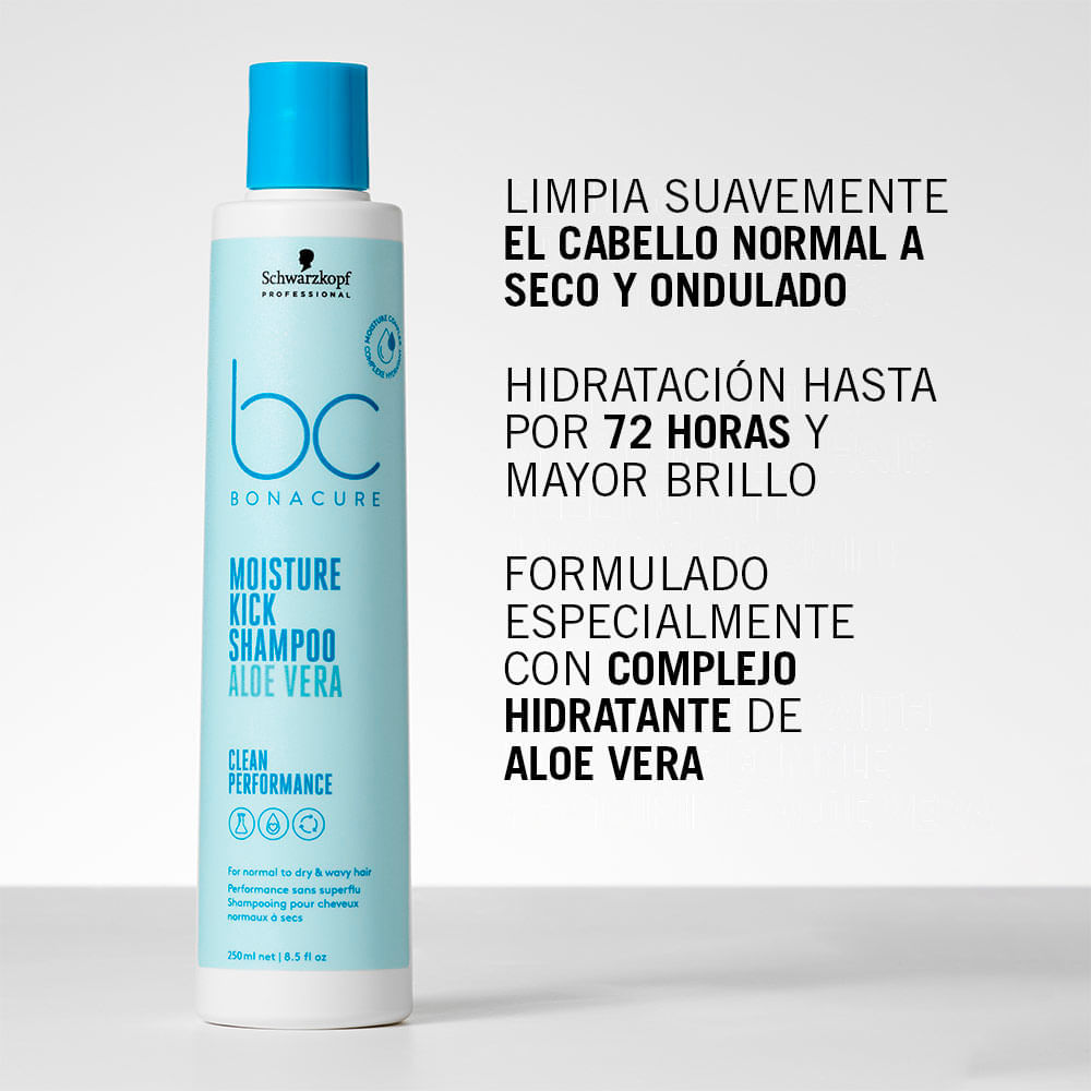 Shampoo Moisture Kick Hidratacion - Bonacure img #2