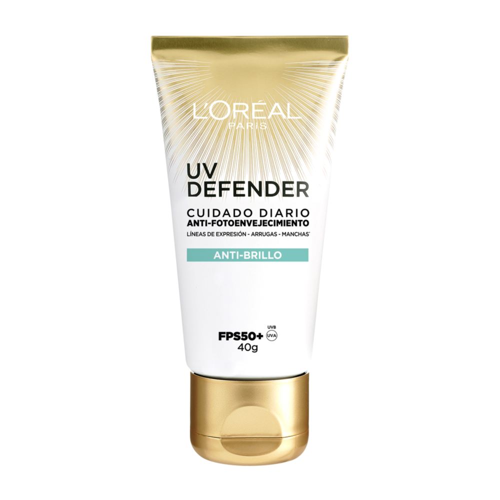 Protector Solar UV Defender Antibrillo sin Color FPS 50 - LOréal Paris img #1