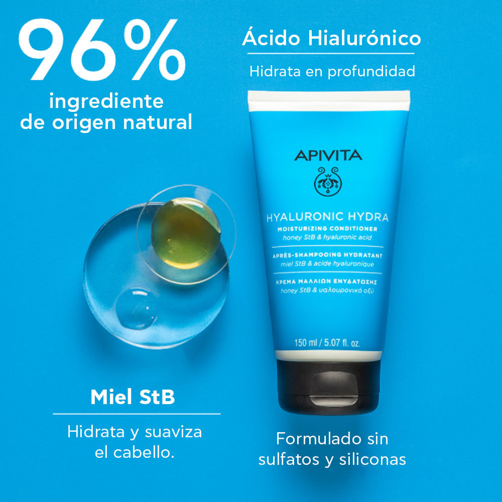Apivita Hyalu Hydra Conditioner - Apivita 150ml img #2