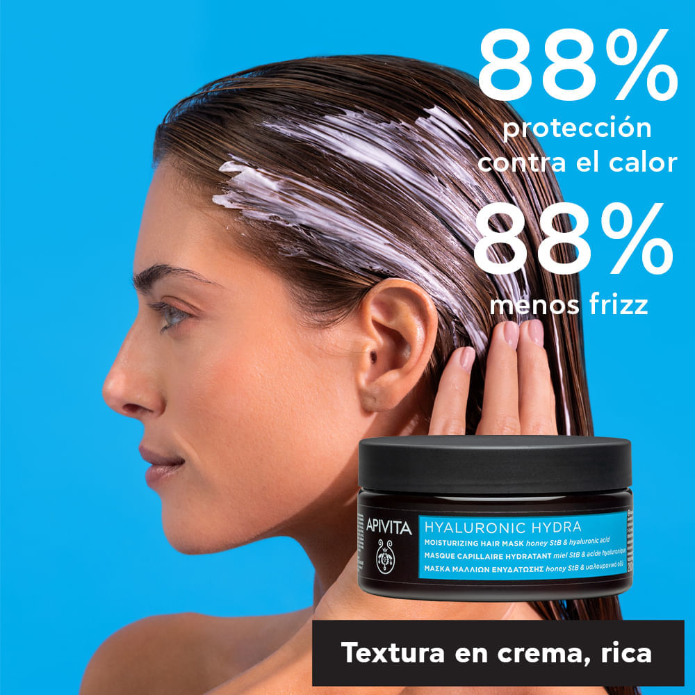 Hyalu Hydra Hair Mask - Apivita 200ml img #3