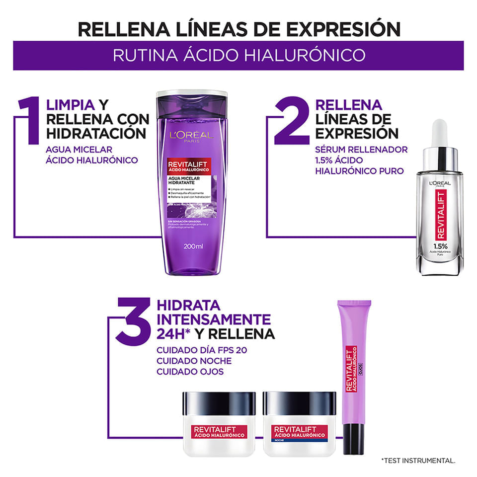 Agua Micelar Hidratante Revitalift Ácido Hialurónico - LOréal Paris img #5