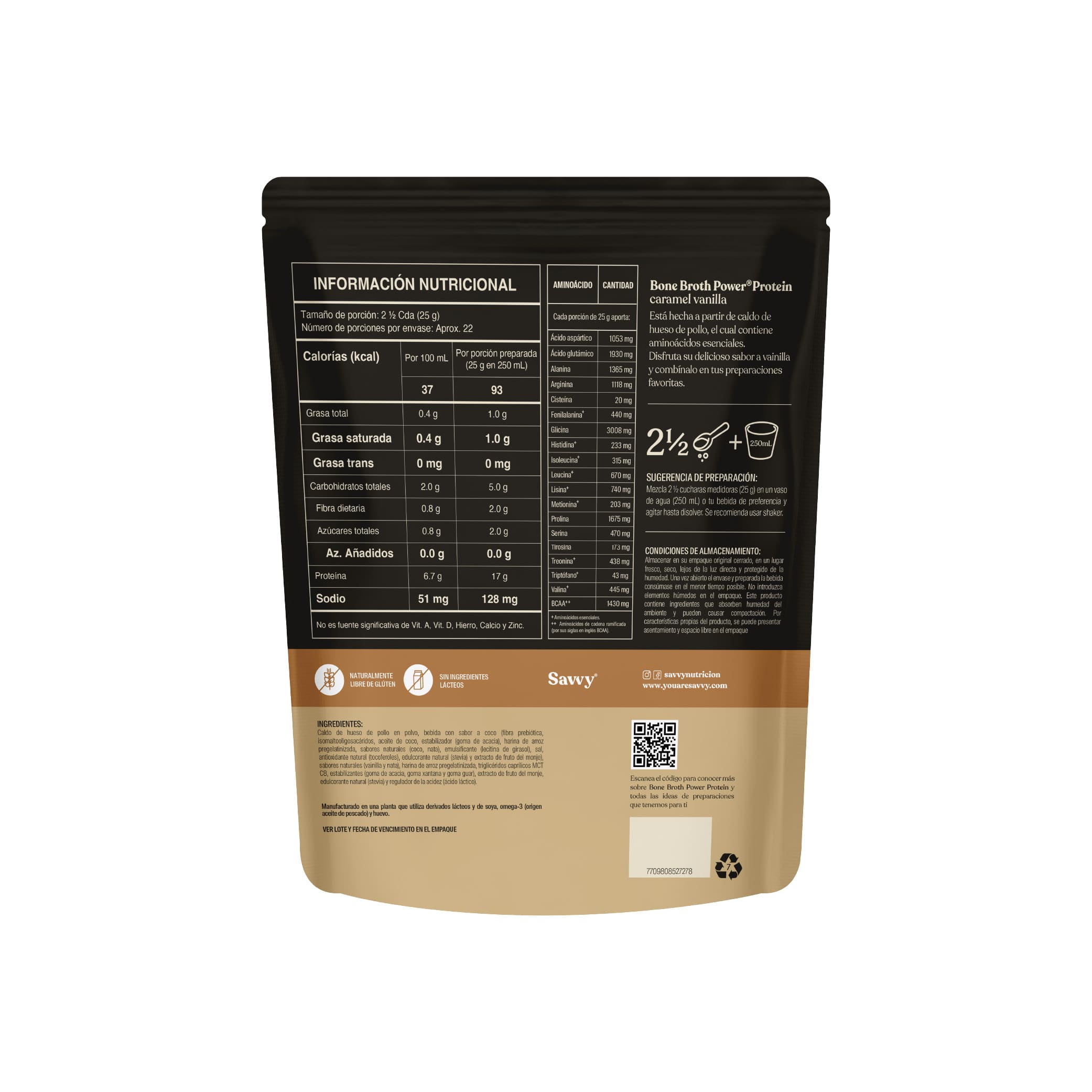 Bone Broth Doypack x 560 gr -Savvy img #2