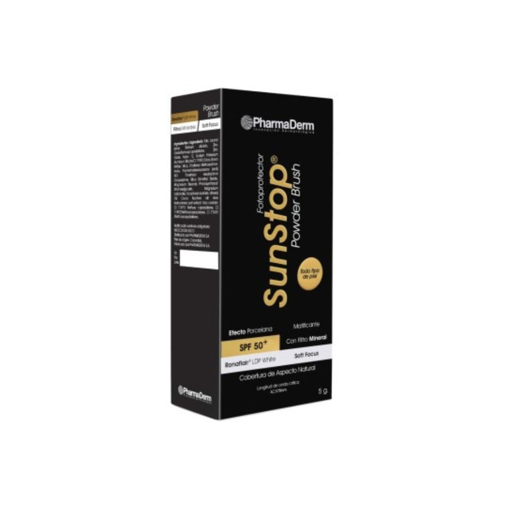 Sunstop Powder Brush SPF 50 translúcido -Pharmaderm img #2