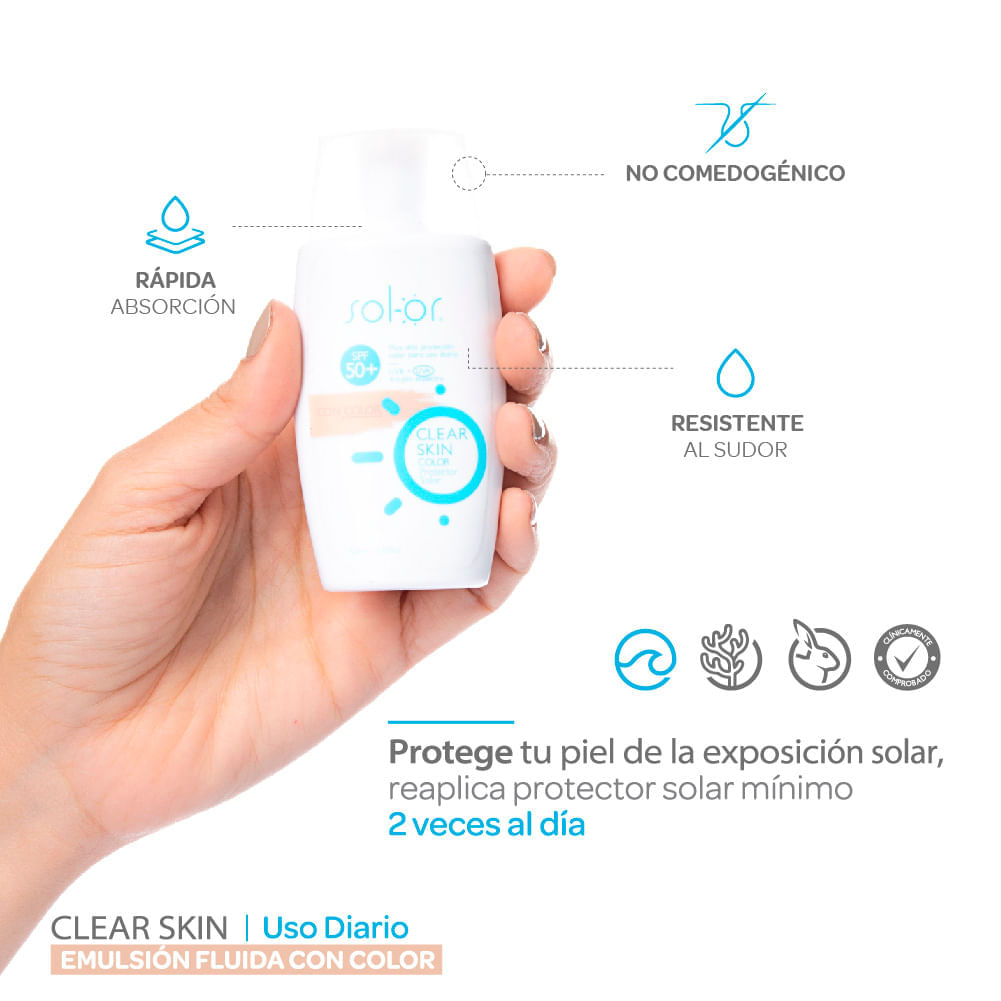 Clear Skin Color Spf 50+ - Solor img #3