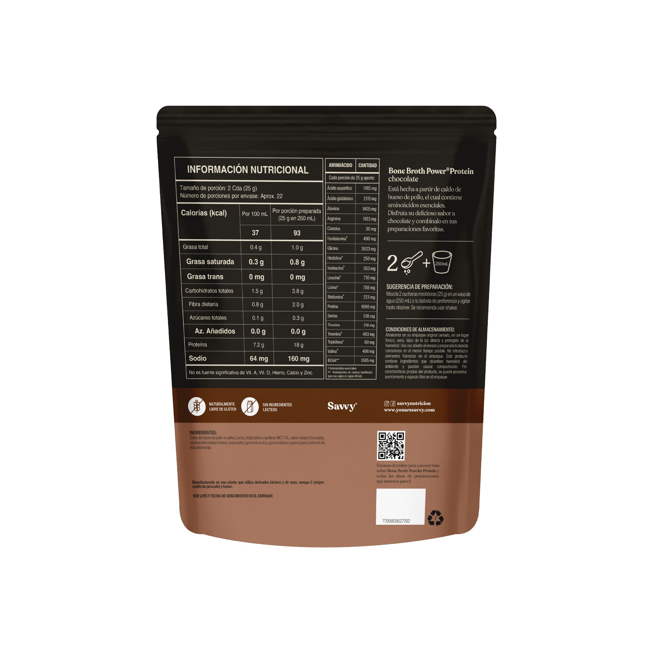 Bone Broth Doypack x 560 gr -Savvy img #2