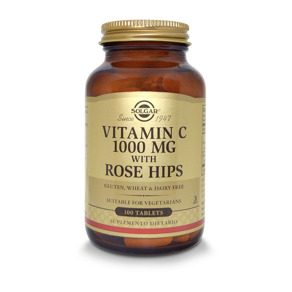 Vitamin C with Rose Hips - Solgar img #1