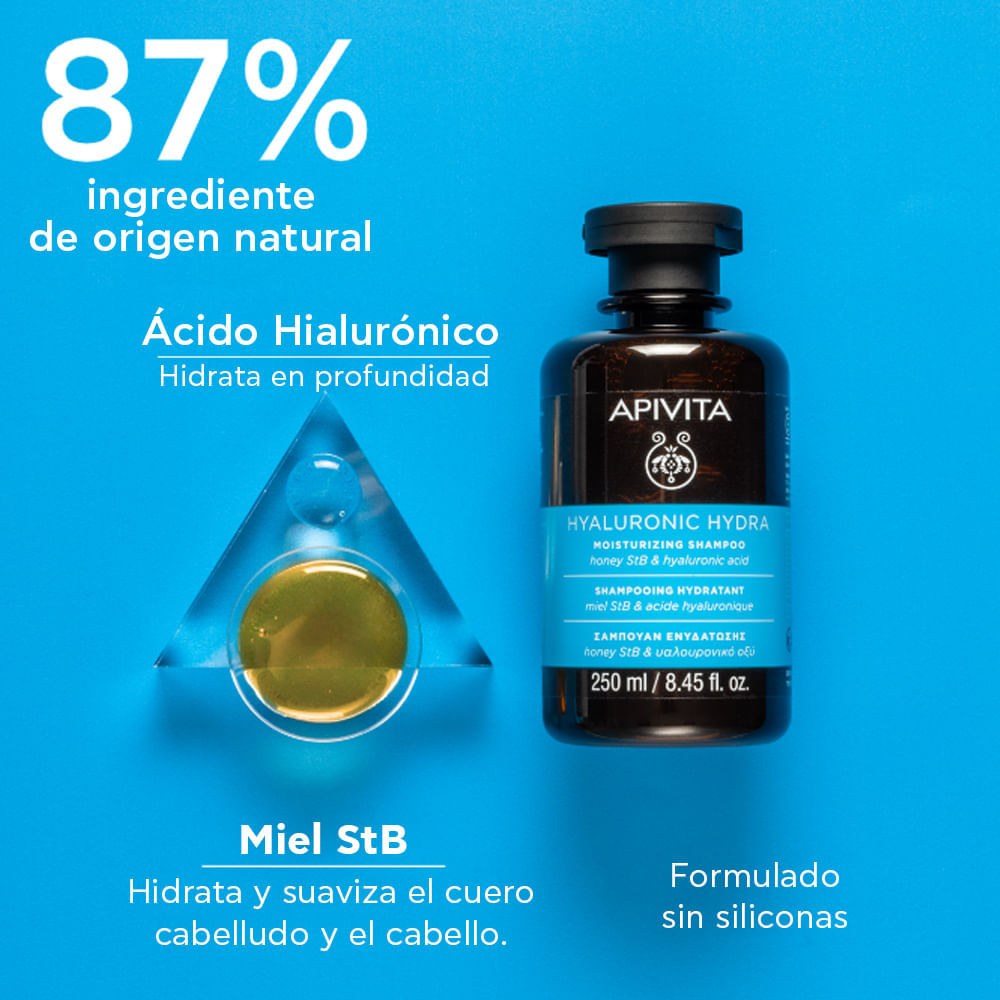 Shampoo Hyalu Hydra - Apivita img #2
