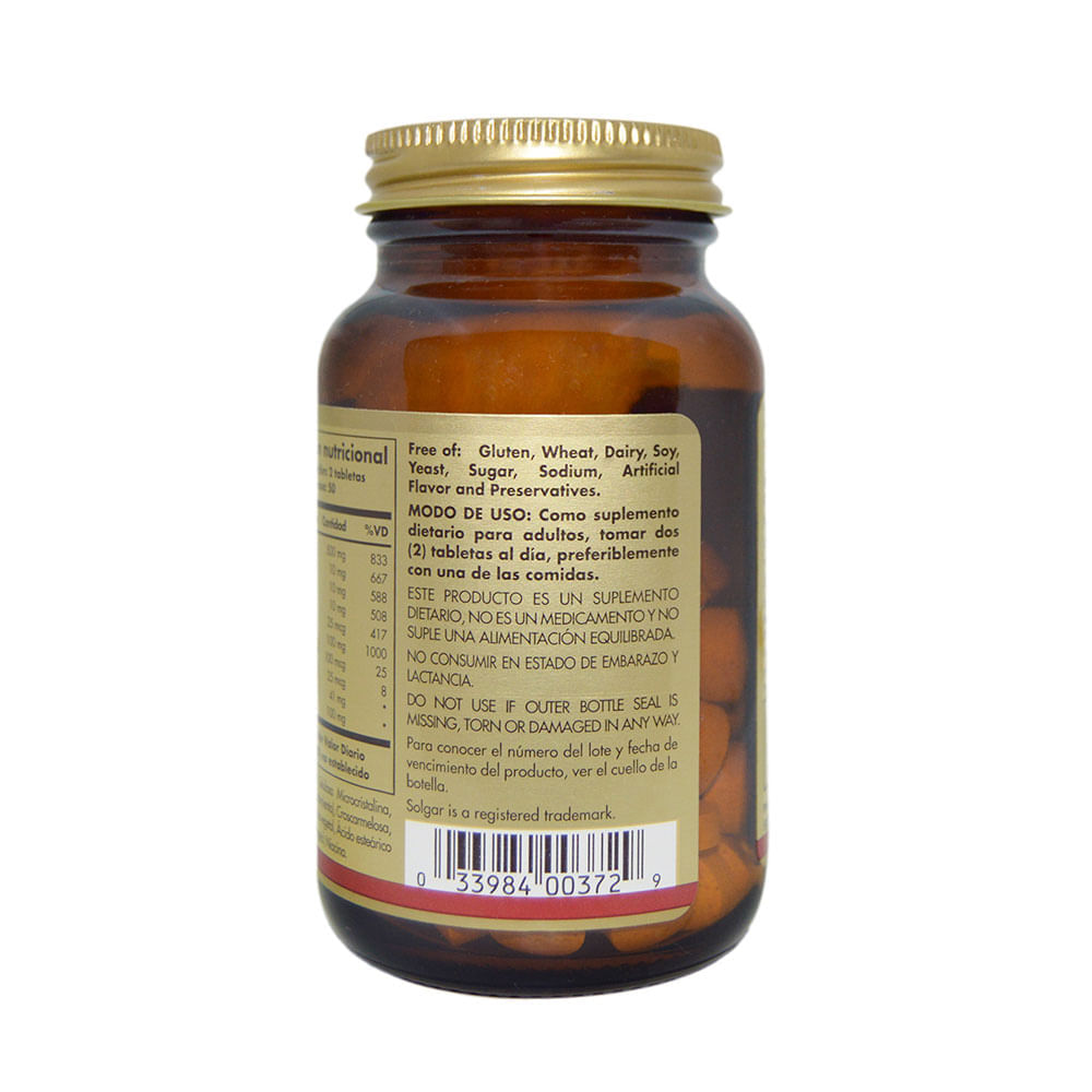 B-Complex with Vitamin C - Solgar img #2