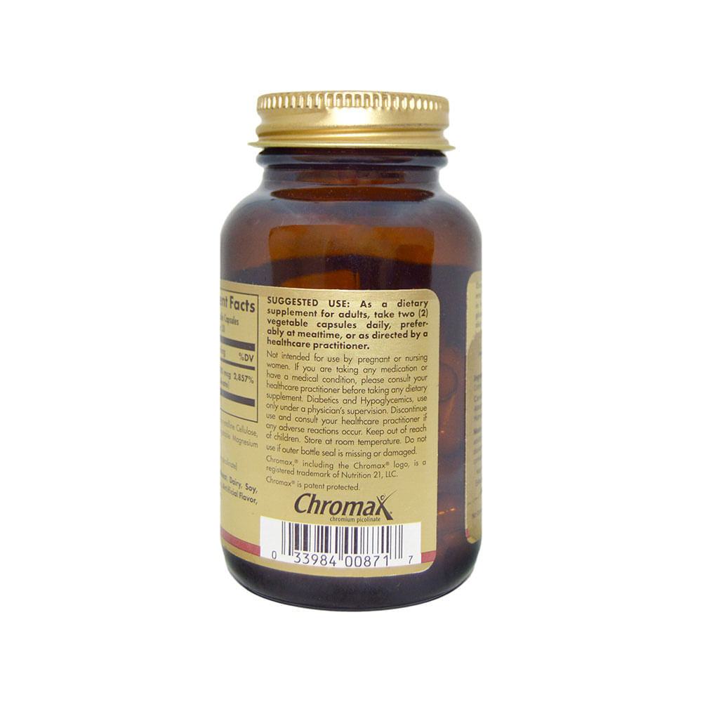 Chromium Picolinate - Solgar img #3