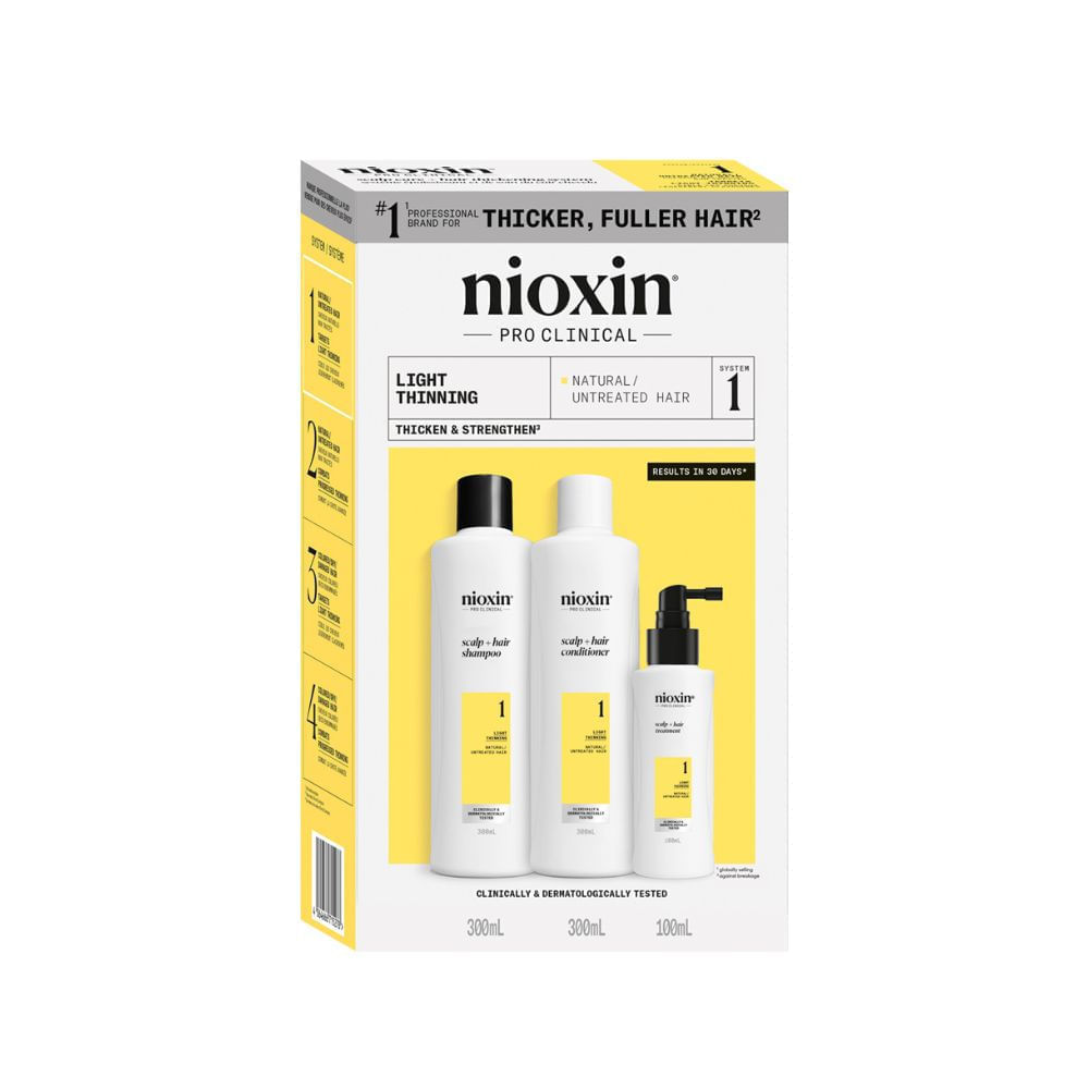 Kit Para Adelgazamiento Y Caída Capilar Sistema 1 - 700 ml - Nioxin img #2