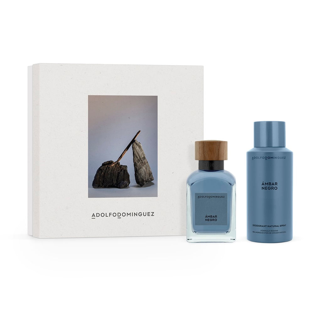 Kit Hombre Ámbar Negro EDP 120ml + Desodorante 150ml -  Adolfo Dominguez img #2