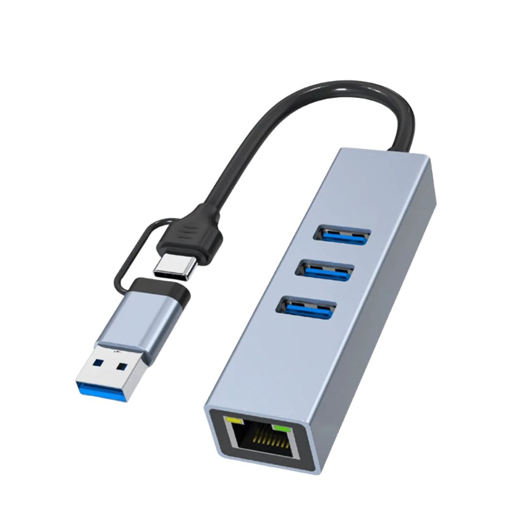 Hub Tipo C 2 En 1 3.0 + Rj45 1000m – Sl-030 11899 img #1