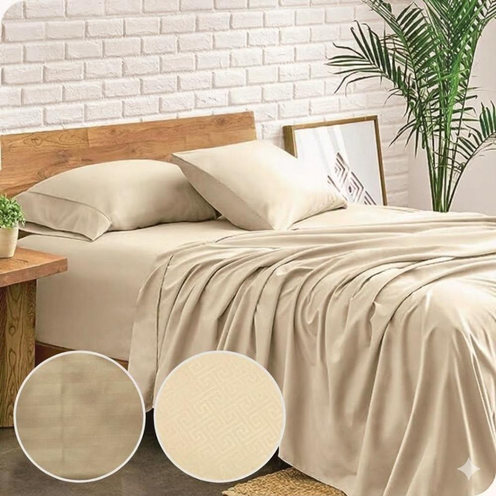 Sabanas Cama Queen Beige img #1