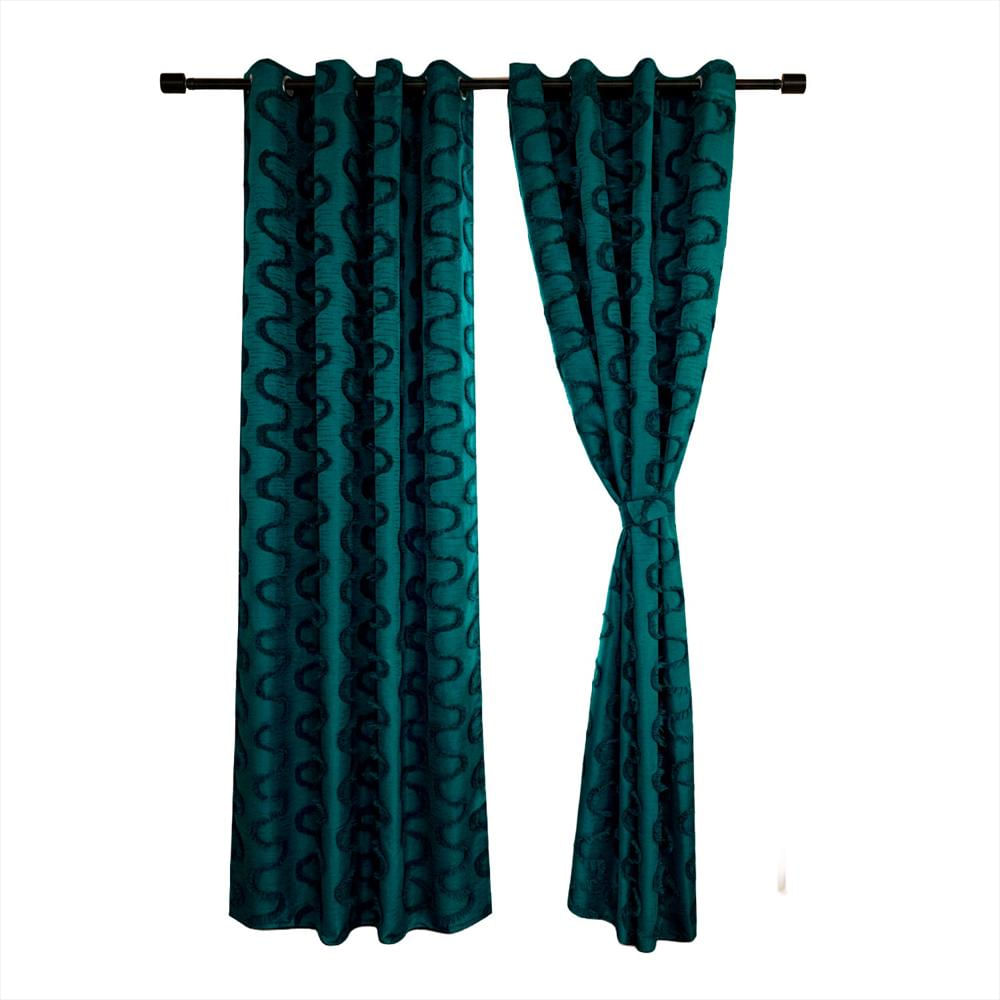 ⁠Cortina Ondas Verde img #1