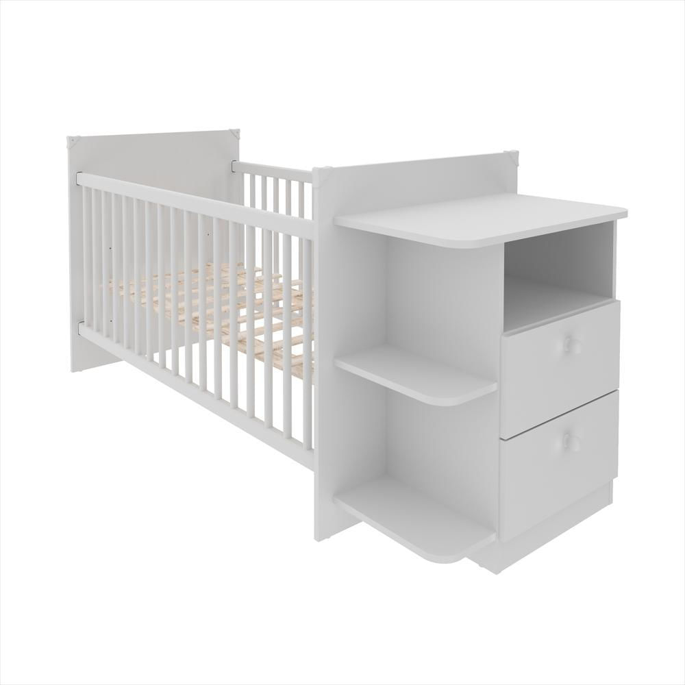 Cuna Con Cómoda Luna Blanco img #1