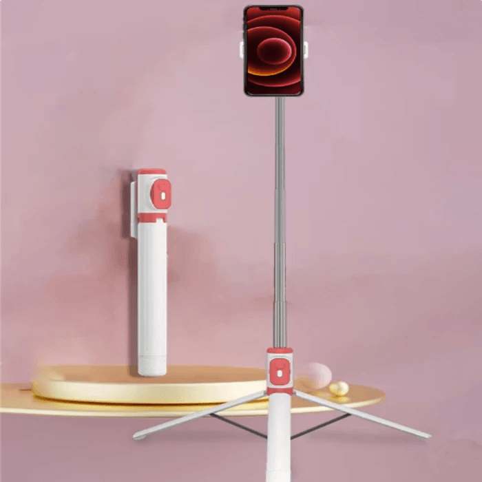 Trípode Palo Selfie Stick Bluetooth Para Teléfono Con Control 2 en 1 Plegable img #2