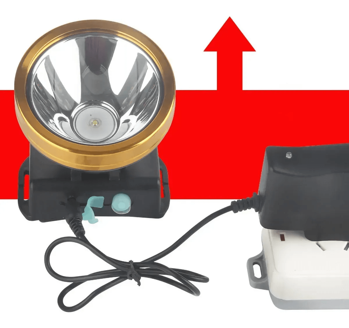 Linterna Reflector Lámpara Minera Profesional Recargable Alta Potencia Dos Modos img #6