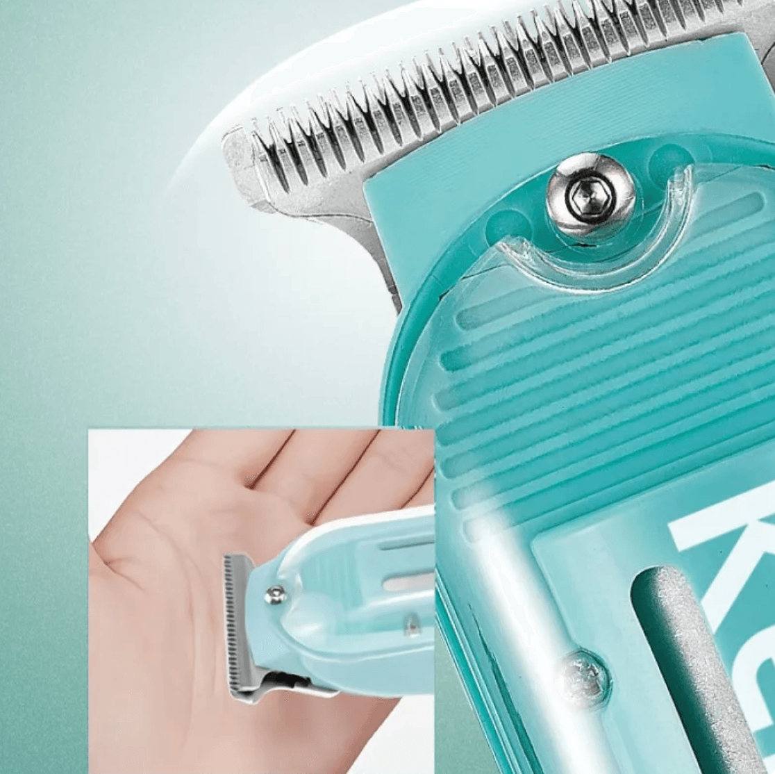 Máquina Cortadora Afeitadora Kemei Profesional Potente Recargable img #6