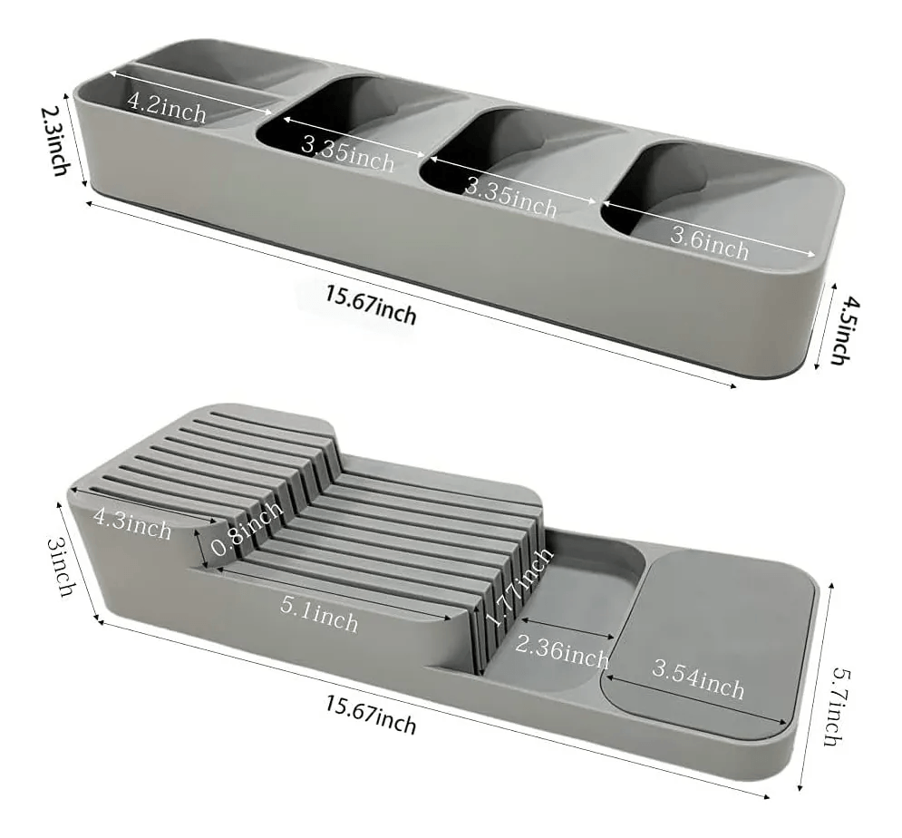 Organizadores De Cuchillos Y Cubiertos De Cocina Para Gavetas y Cajones img #3