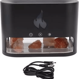 Humidificador Aromatizador Difusor Purificador Con Piedras De Sal Del Himalaya img #2