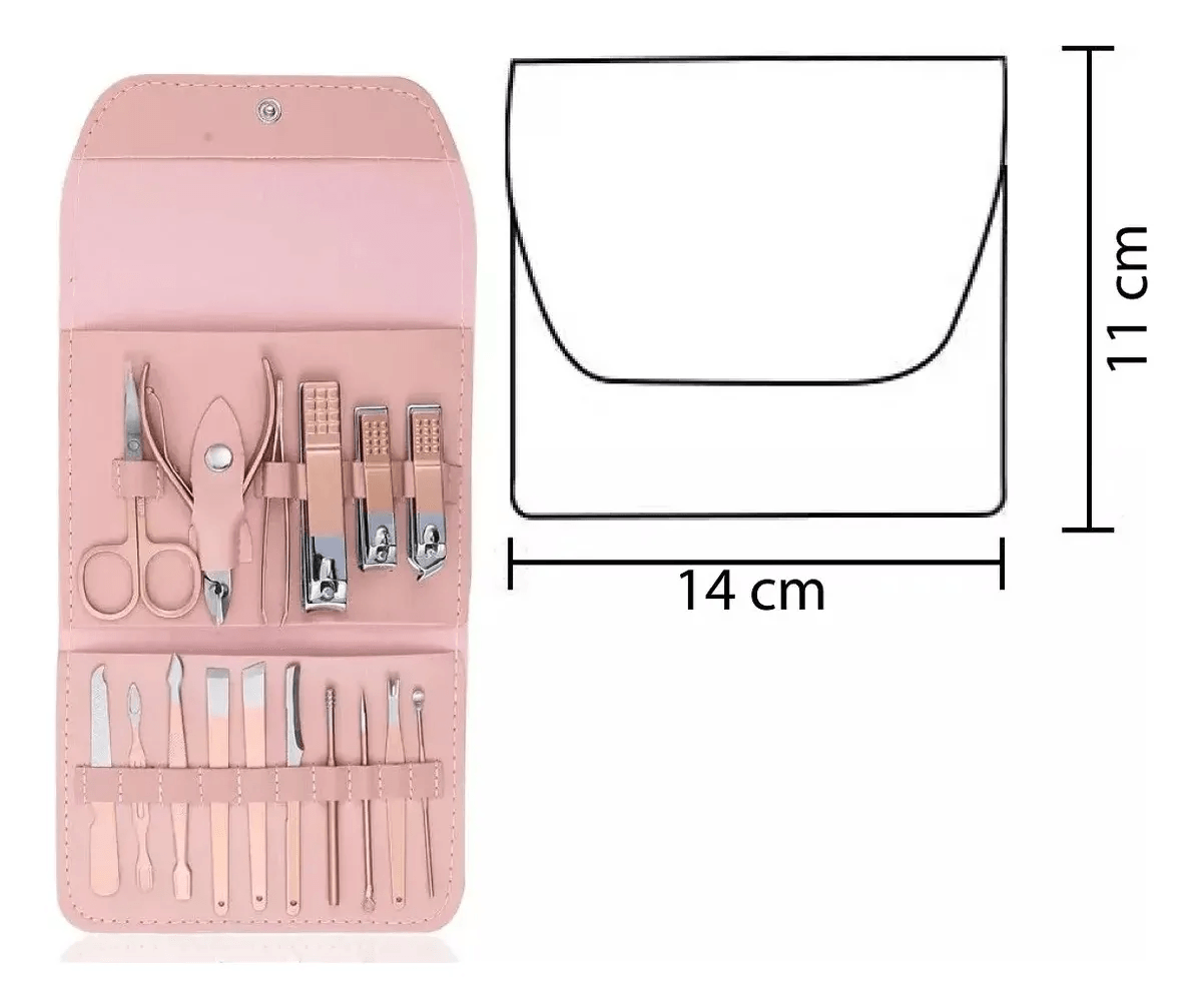 Set Kit De Cuidado Personal Facial Manicure Y Pedicure 16 Piezas Con Estuche Pórtatil img #4