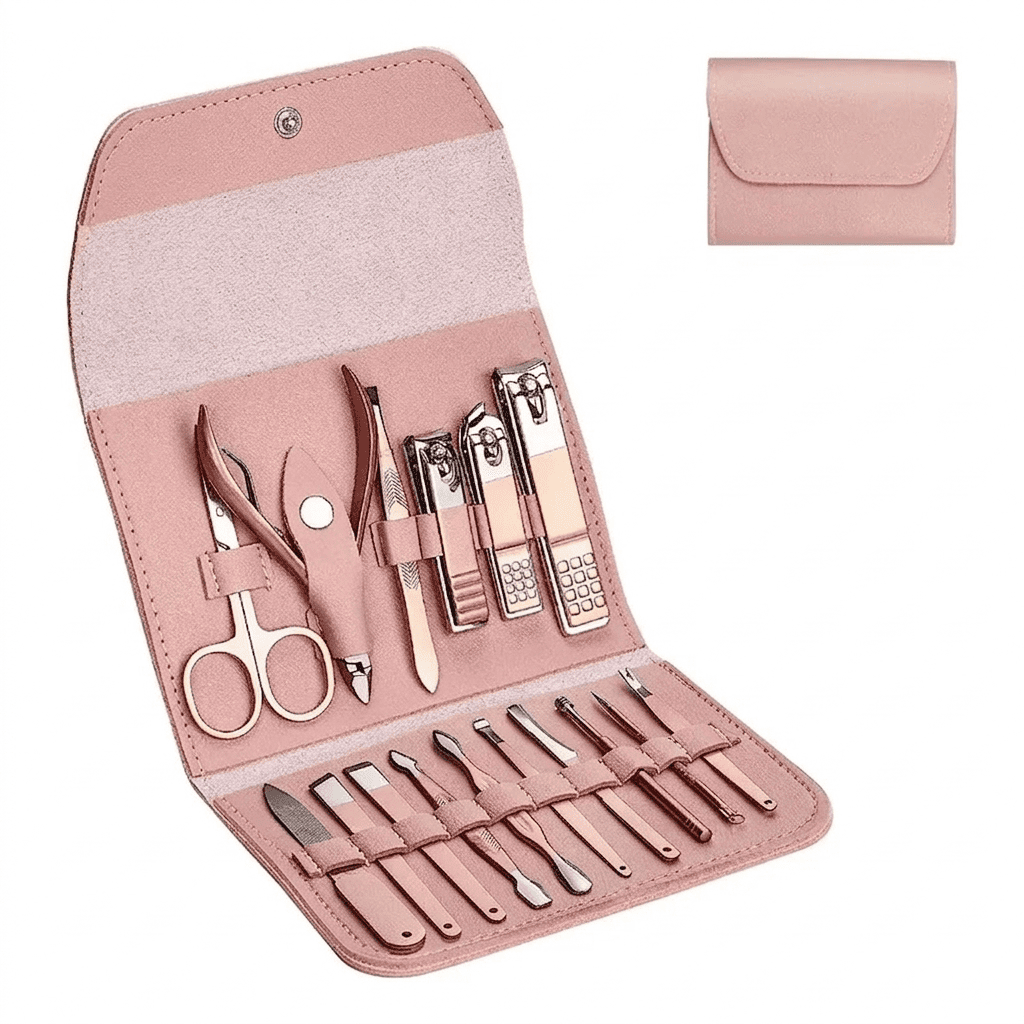 Set Kit De Cuidado Personal Facial Manicure Y Pedicure 16 Piezas Con Estuche Pórtatil img #1