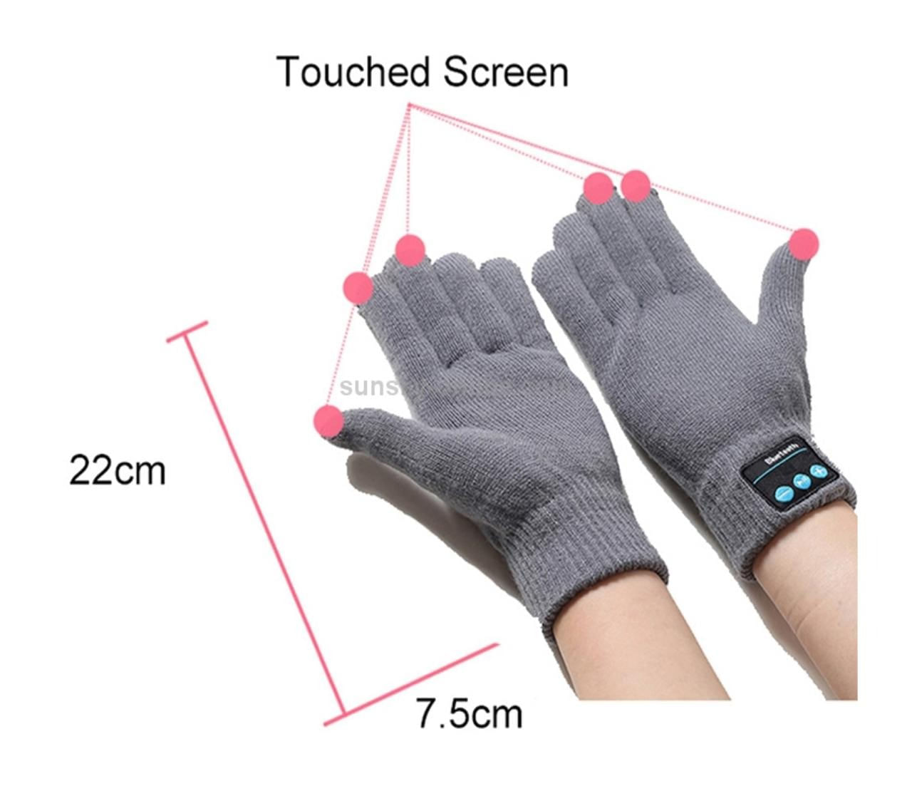Guantes Táctiles Bluetooth Manos Libres Inalámbricos Para Música Y Llamadas img #2
