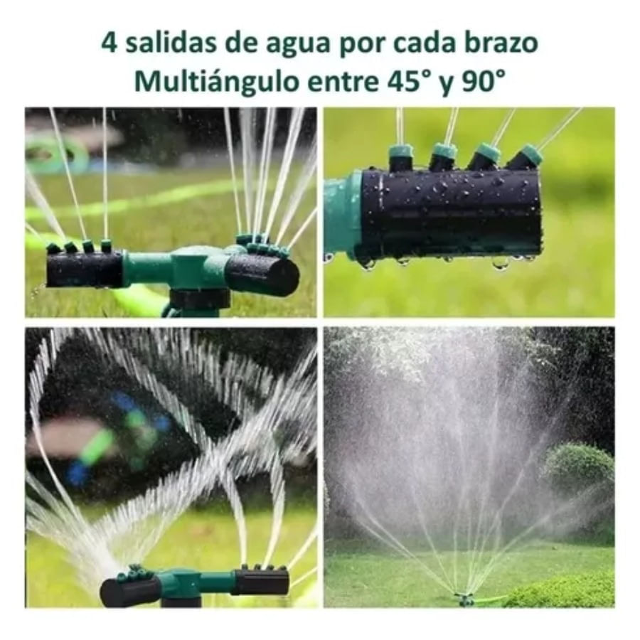 Aspersor Rociador Giratorio Para Jardín Césped Y Cultivo img #6