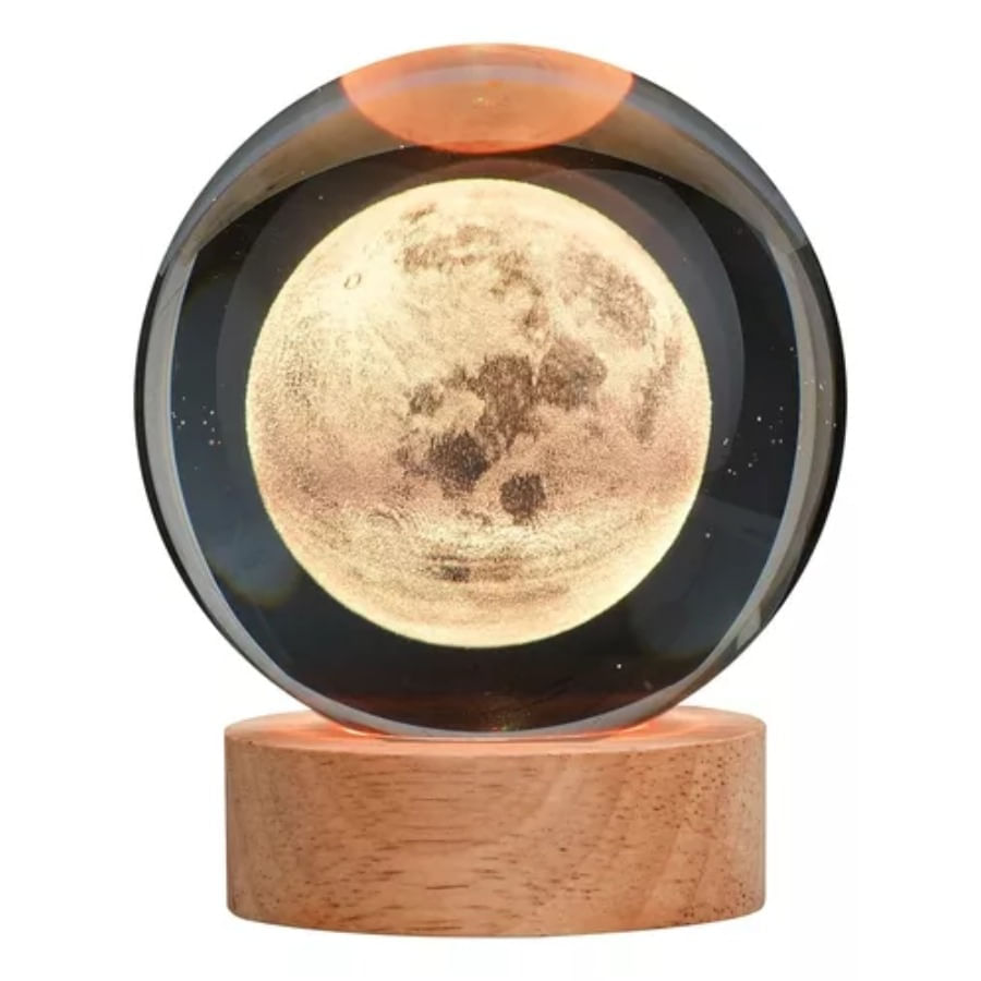 Lampara LED 3D Bola de Cristal Decorativa Luz Nocturna img #1