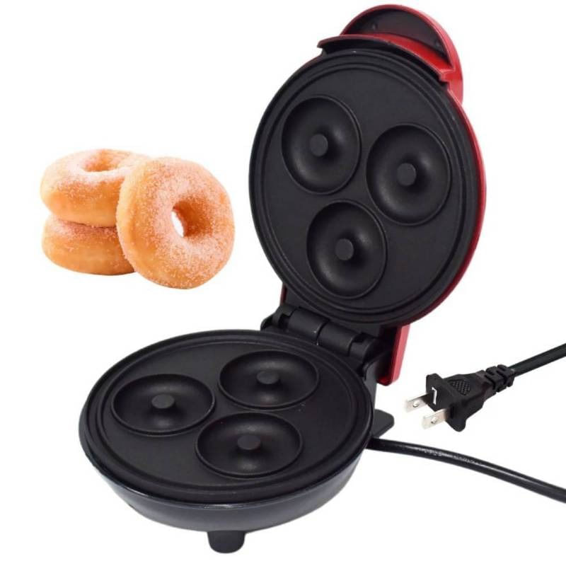 Máquina Para Donas Mini Antiadherente Donera Portátil 3 Moldes img #1
