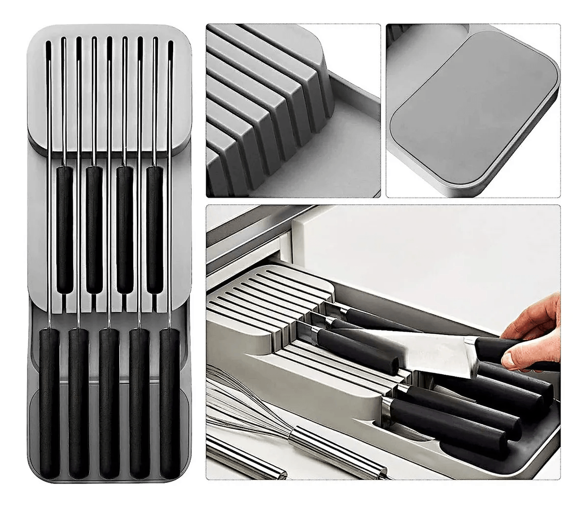 Organizador De Cuchillos De Cocina Para Gavetas y Cajones img #4