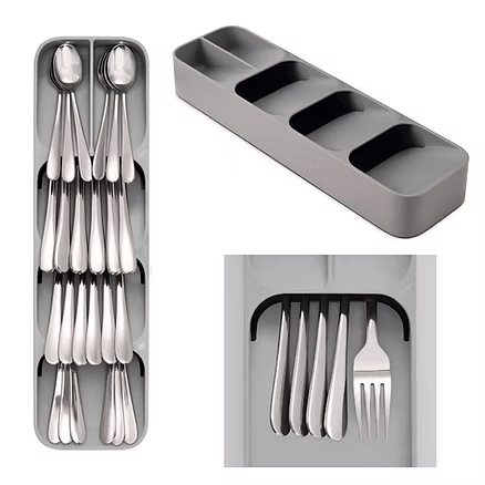 Organizador De Cubiertos Cucharas Tenerdores De Cocina Para Gavetas y Cajones img #1