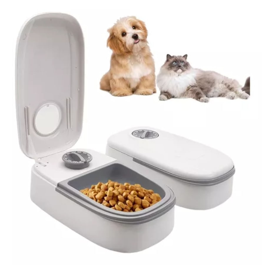 Comedero Dispensador De Comida Automático Para Mascotas Con Temporizador img #2