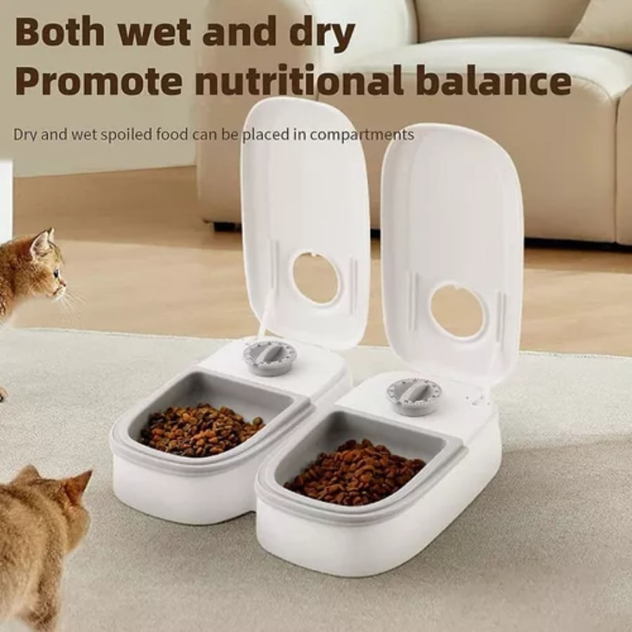 Comedero Dispensador De Comida Automático Para Mascotas Con Temporizador img #4