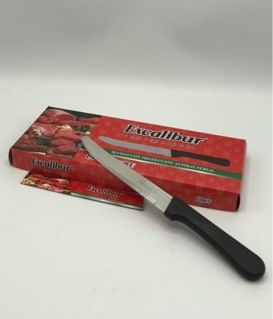 Cuchillo Cortador De Cocina Preciso Acero Inoxidable Profesional Excalibur kit de 12 img #2
