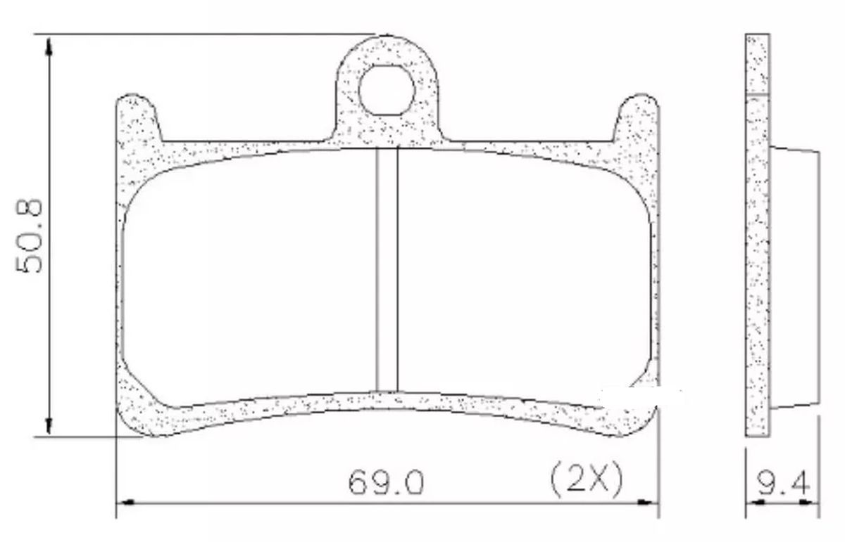 Pastillas Freno Fras-Le Yamaha TDM 900 MT 04-09 Delantera img #3