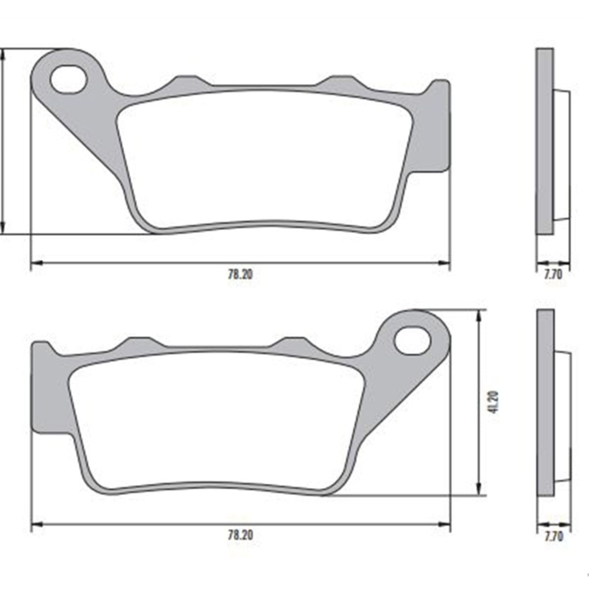 Pastillas Freno Fras-Le Dominar Gixxer250 KTM Ns200 Trasera img #2